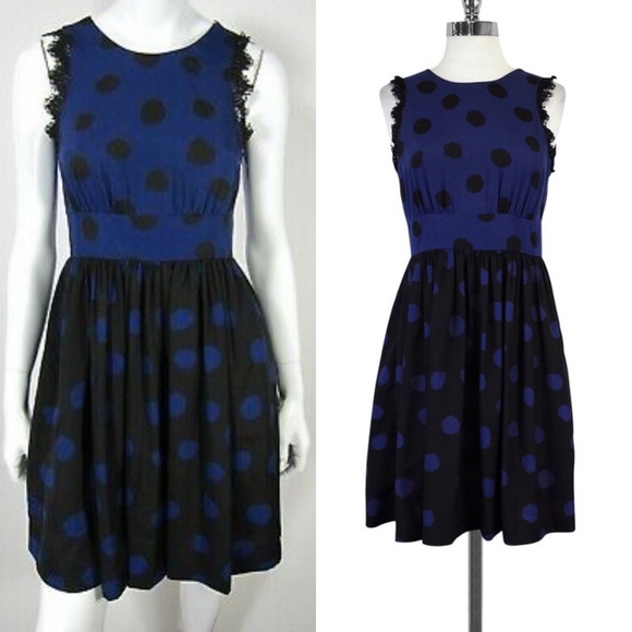 Anthropologie Split Dots Dress Corey Lynn Calter 4 - Picture 2 of 8